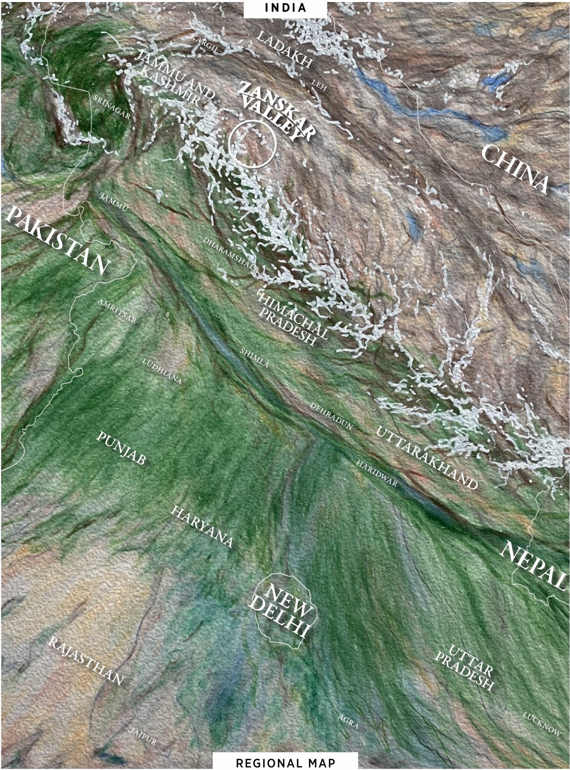 Map of the region